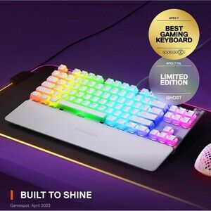 Steelseries APEX 7 TKL - Limited Edition in Ghost - Mechanical Keyboard